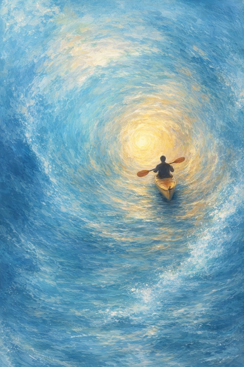Kanoista (plátno 30x40 cm)